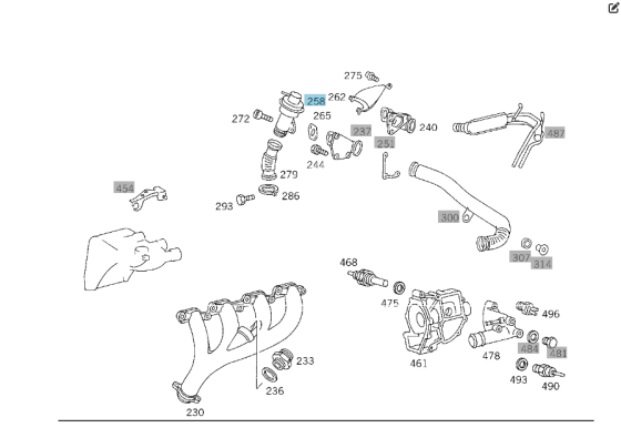 Mercedes-Benz  A0021400060 Клапан EGR OM604 OM605 OM606 OM603 OM601 OM602 Одеса