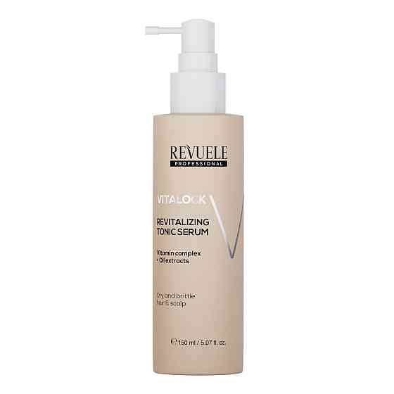 Тонизирующая сыворотка для сухих и ломких волос Несмывающаяся Hair Professional Vitalock Revitalizing Revuele 150 мл Киев