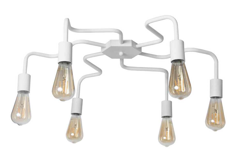 Потолочная люстра паук белая на 6 лампы Laminari NL 17503-6 WH Одесса - изображение 1