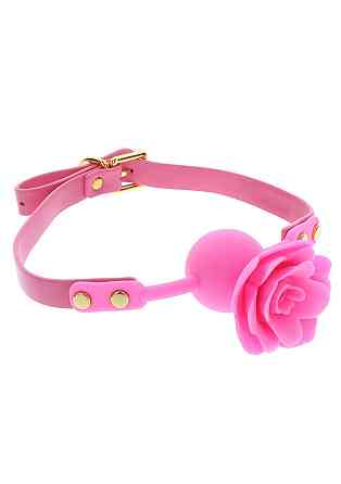 Кляп силиконовый Розочка Taboom Rose Ball Gag, розовый Sex Aura Киев
