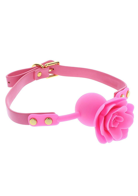 Кляп силиконовый Розочка Taboom Rose Ball Gag, розовый Sex Aura Киев - изображение 3