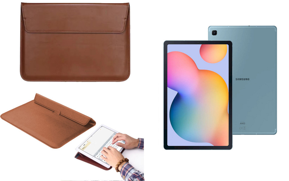 Чохол-конверт VitoCase для Samsung Galaxy Tab S6 Lite 10.4 P610, з функцією підставки для планшета Коричневий Київ - фото 1