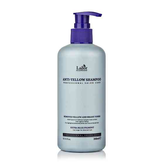 Оттеночный шампунь против желтизны волос Anti-Yellow Shampoo La'dor 300 мл Винница