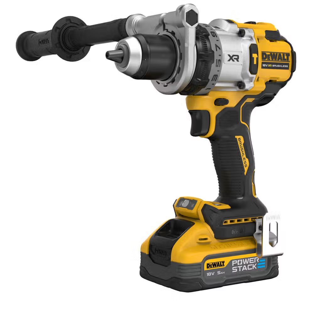 Професійна дриль-шурупокрут акумуляторний безщітковий ударний DeWALT DCD1007H2T : з АКБ 2шт-18V 5.0Ah і ЗП Київ - фото 1