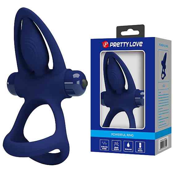 Эрекционное вибро кольцо Pretty Love - Powerful ring, 10 vibration functions, BI-210306-3 Sex Aura Киев