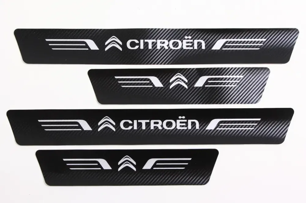 Наклейка на порога Citroen чорний карбон Автограф (4 шт.) Вінниця - фото 1