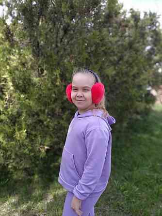 Хутряні навушники дитячі з Rex Червоний Харків