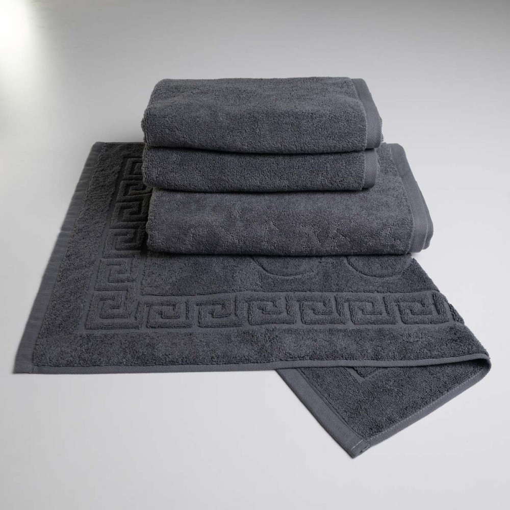 Набір готельних махрових рушників 4шт GM Textile 50х70см, 50х90см, 50х90см, 70х140см (Сірий) Суми - фото 1
