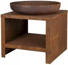 Гриль Esschert Design Palenisko Ze Schowkiem Na Drewno 62cm Kolor Rdzawy Киев - изображение 1