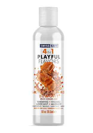 Универсальный лубрикант 4 в 1 Lubricant with Salted Caramel Delight Flavor1 fl oz / 30 ml Sex Aura Киев