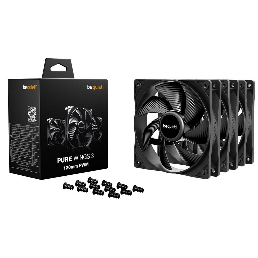 Вентилятор be quiet! Pure Wings 3 120mm PWM 3-Pack Black (BL141) ( 29578 ) Харків - фото 3