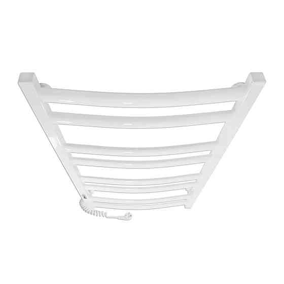 Электрический полотенцесушитель Laris Зебра Атлант ЧК8 500Х900 Э белый, левое подключение Киев