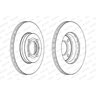 Гальмівний диск FERODO DDF207 Вінниця - фото 1