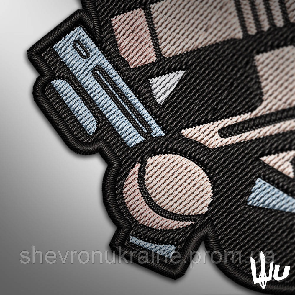 Шеврон под заказ ТЕРМИНАТОР (Срок изготовки 3-5 дней. На липучке) Размер 7x7см Киев - изображение 3