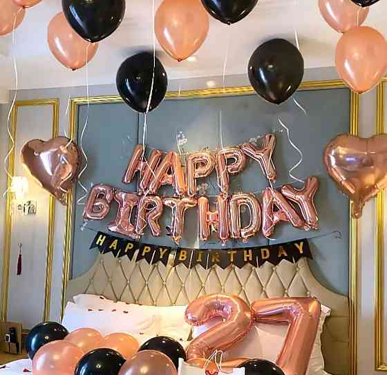 Набор для фотозоны розовое золото 45шт Киев