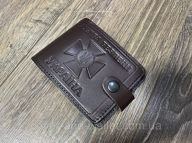 Шкіряна обкладинка пормтоні на посвідчення "СБУ" P_Leather Київ - фото 6