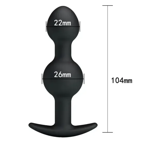 Анальная пробка Pretty Love Heavy Balls Silicone Butt Plug 2 Sex Aura Киев
