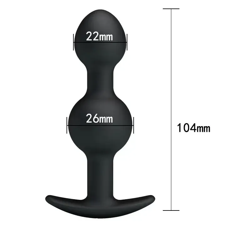 Анальная пробка Pretty Love Heavy Balls Silicone Butt Plug 2 Sex Aura Киев - изображение 5