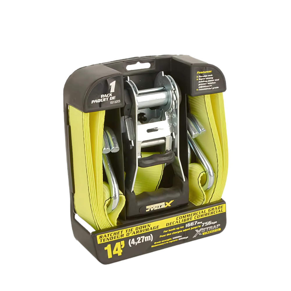 Стяжний ремінь з храповим механізмом для кріплення багажу, стропа, навантаження 756 кг, 1 шт. 38 мм х 4,27 м Кам'янець-Подільський - фото 7