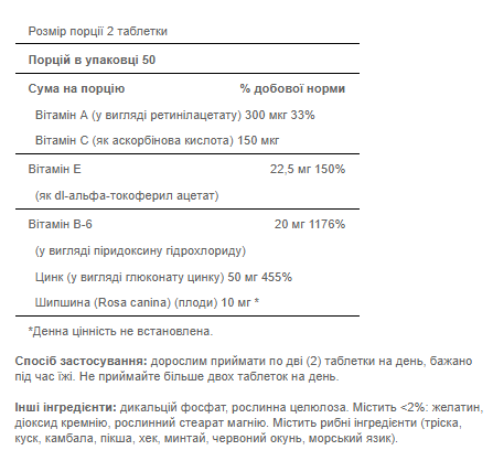 Zinc for Acne - 100 tab Луцьк - фото 2