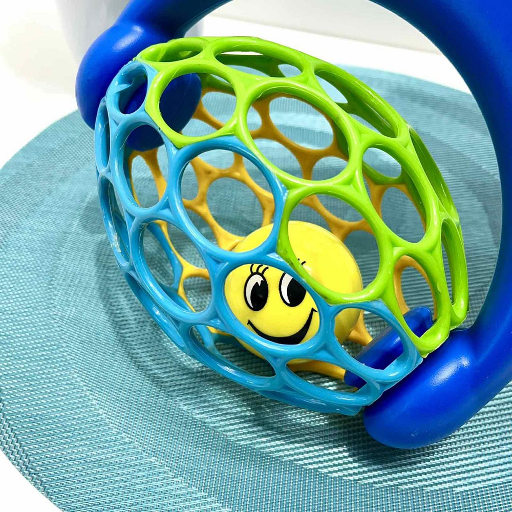 Каталка на палиці іграшка-каталка з кулею брязкальцем Синя (3502) Чернігів - фото 4