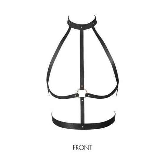 Портупея Bijoux Indiscrets MAZE — H Harness Black Sex Aura Київ