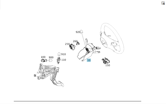 Mercedes-Benz  A2469004214 9051 Підрульовий блок перемикання передач, поворотів, двірників та круїзконтролю CLA C117 Одесса