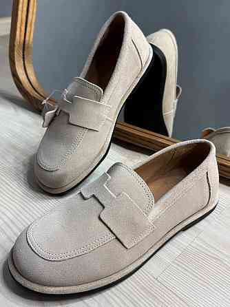 Туфлі жіночі Hengji 560-5 лофери замшеві бежеві, 36, 23 см Київ