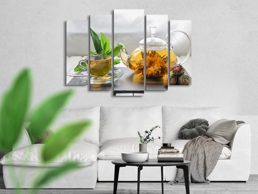 Модульна картина в кухню Чай Art-356_5 ( 80х118см ) Київ - фото 3