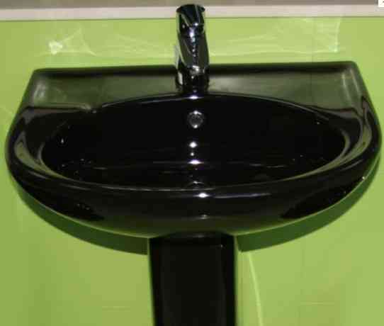 Комплект раковина + ніжка RAK Ceramics Cynthia Wash Basin (57 см) Чорний Вінниця