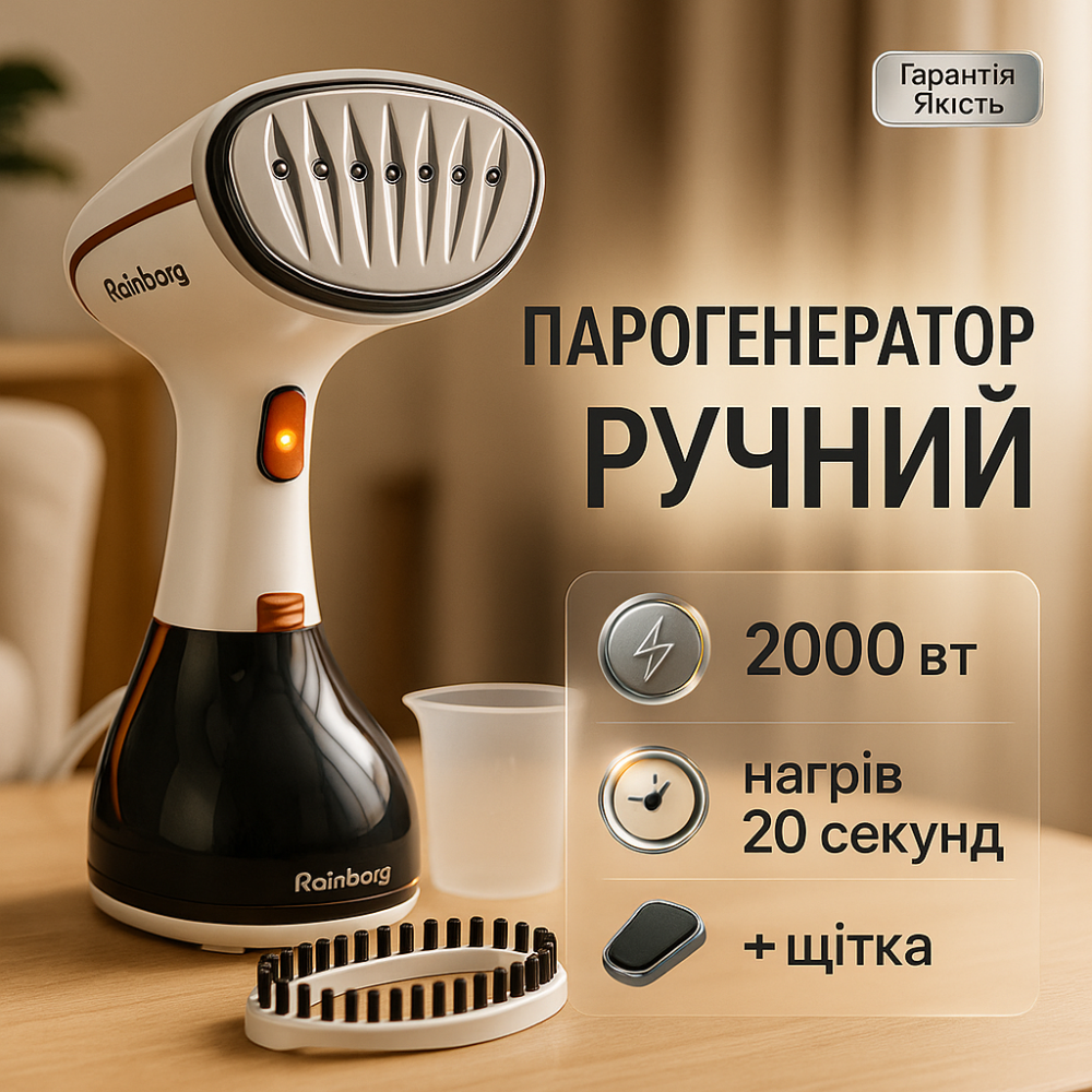 Отпариватель Rainberg RB-2332 2000Вт White HF-36 Львов - изображение 20