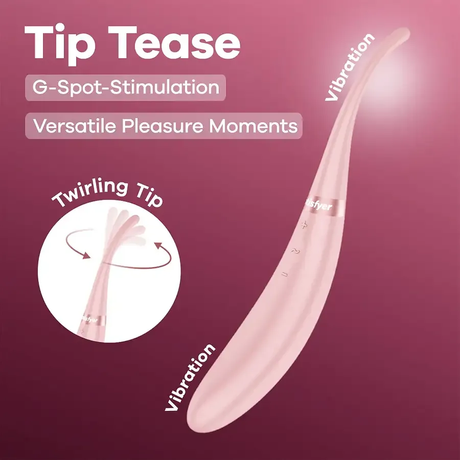 Вібратор Satisfyer Tip Tease Rose Львів - фото 8
