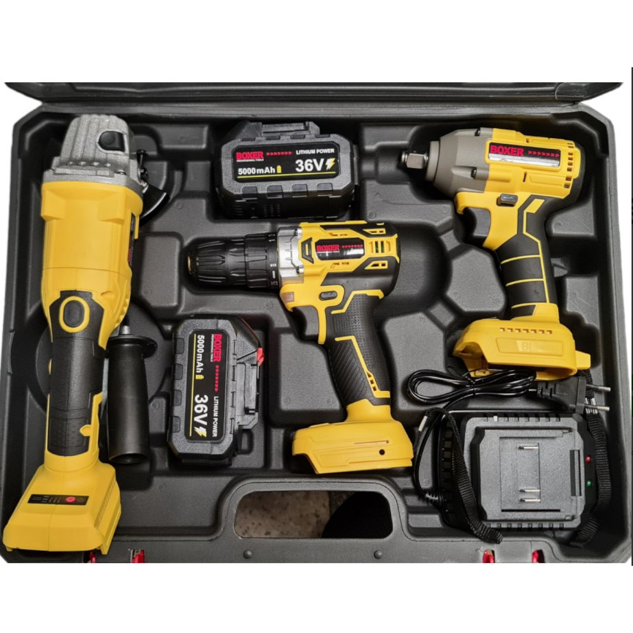 Набір гайковерт шуруповерт болгарка 25 В Boxer BX-189 набір акумуляторного інструменту VE-78 Івано-Франківськ - фото 2