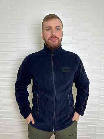 Чоловіча флісова кофта Flas Polar з велкро під шеврони та патчі Синій, L Вінниця