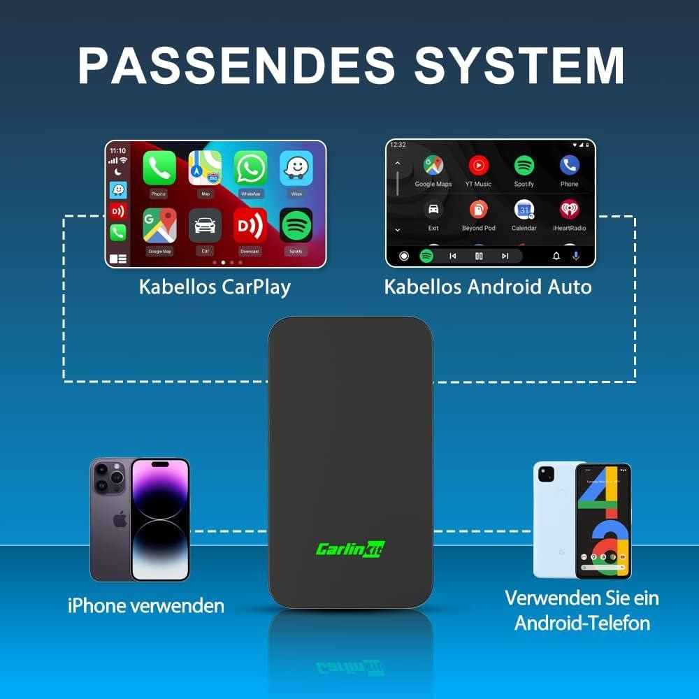 Адаптер для бездротового CarPlay та Android Auto 2в1, перехідник для дротового штатного карплей з Bluetooth та Wi-Fi Київ - фото 2