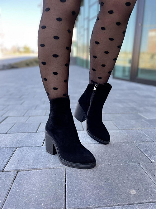 Lexi Черевики жіночі Lexi чорні натуральна замша каблук 9см (3048) 36р. Коломыя - изображение 3
