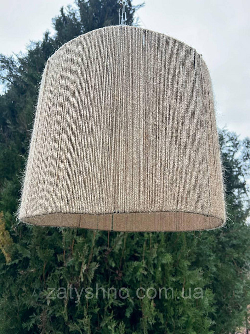 Абажур плетеный круглый кофейный Киев - изображение 4