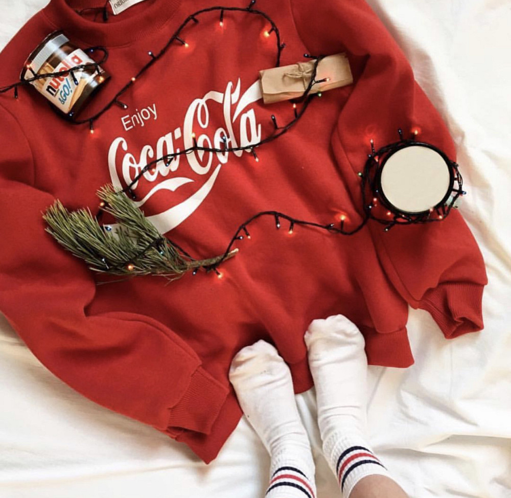 Червоний світшот Coca-Cola L Чернівці - фото 1