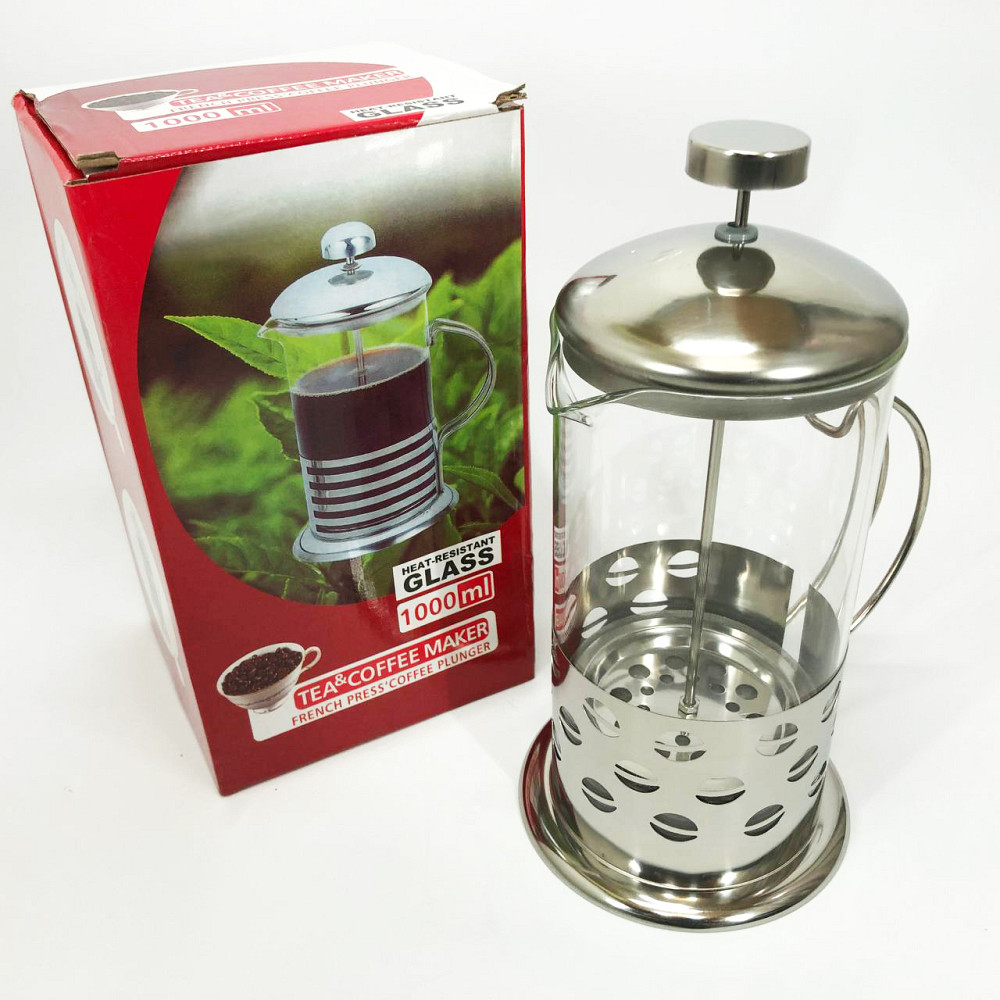 Домашний френч-пресс Unique, Заварники для чая и кофе, Стильный френч-пресс для чая и кофе DV-20 Львов - изображение 8