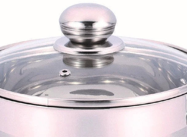 Каструля з кришкою-Нерж.сталь 5,1л (22*13,5см BN-598 (6 шт./ясть) Одеса - фото 3