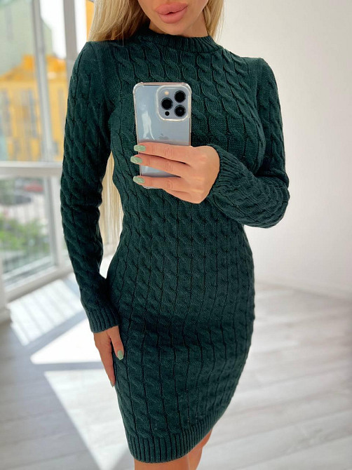 Женское стильное вязаное платье туника зигзаг.  42-48р. Київ - фото 4