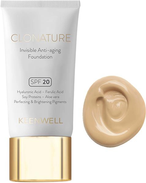 Омолоджувальний тональний флюїд тон 3 Keenwell Clonature SPF 20 30 мл Дніпро - фото 1