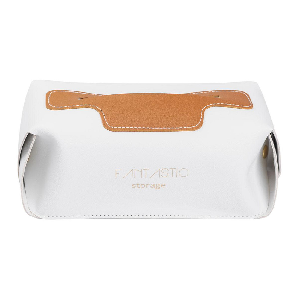 Салфетница из экокожи для авто, белая Киев - изображение 3