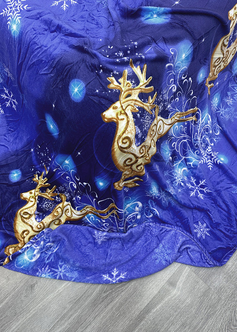 Плед-покрывало 200х230 см с рождественским принтом Разноцветный (87-321) Киев - изображение 8