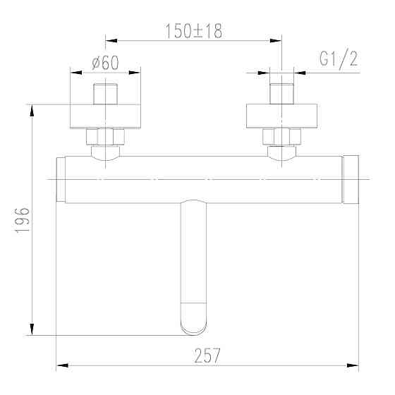 Змішувач для ванни TOPAZ LOFT TLF 32101-H75-C Київ