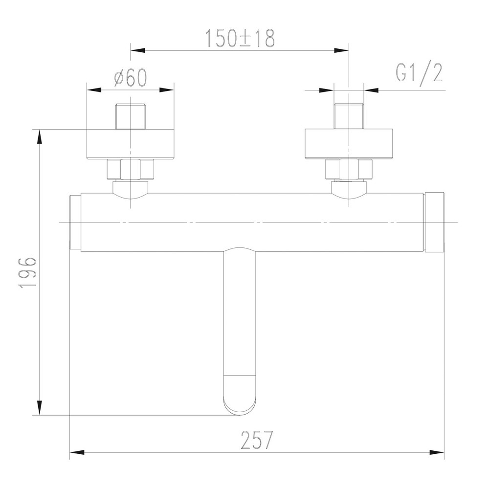 Змішувач для ванни TOPAZ LOFT TLF 32101-H75-C Київ - фото 3