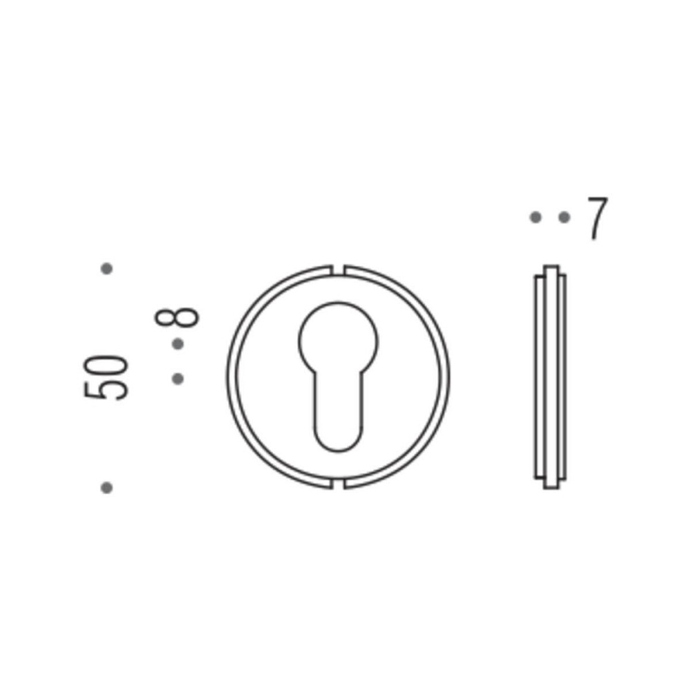 Вставка під циліндр Blindate PB08 пластик чорн. Київ - фото 4