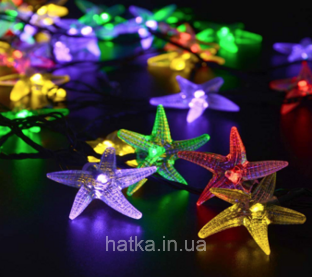 Садовая гирлянда на солнечной батарее Sirius SL2885M-SF20 звездочка Киев - изображение 1