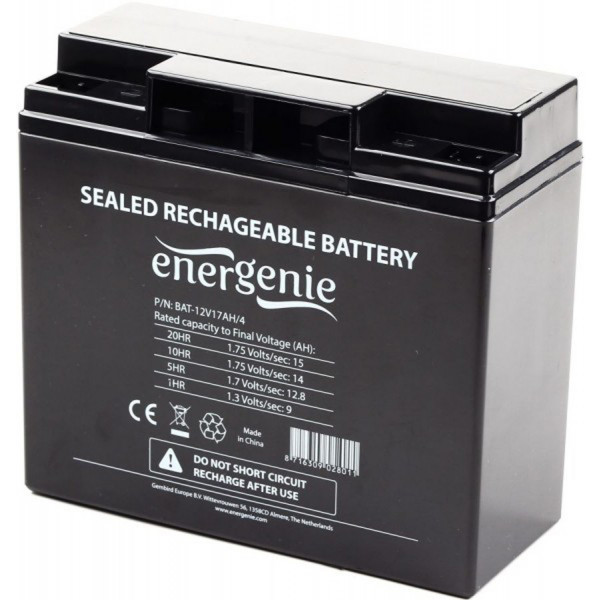 Акумуляторна батарея EnerGenie 12V, 17Ah (BAT-12V17AH/4) Киев - изображение 1
