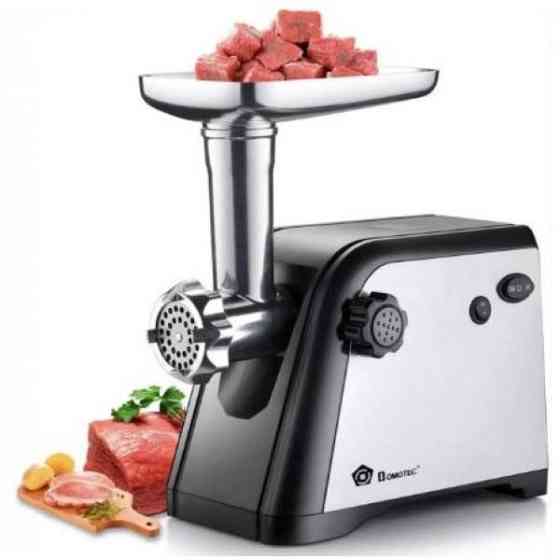 Электрическая настольная мясорубка с насадками DOMOTEC, Бытовая электромясорубка для мяса с насадками QD-14 Киев